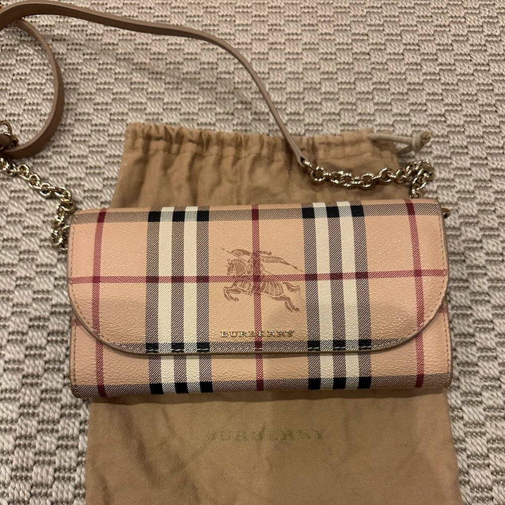Burberry chain wallet